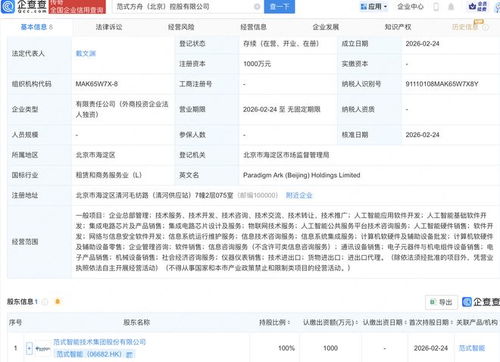 范式智能新設控股公司，業務版圖拓展至集成電路芯片與信息咨詢服務